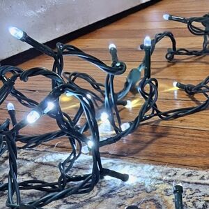 100 Count String Lights with Cool White LED Bulbs